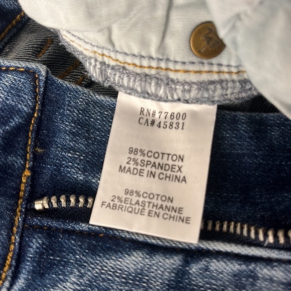 Sandrine Rose x Free People Super Flare Denim Jeans Women’s Size 24 Medium Wash - Picture 13 of 14